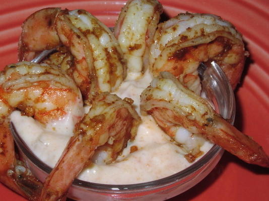 camarão com molho taco tártaro