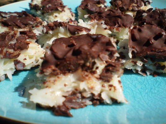 picadas de chocolate de coco