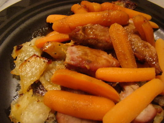lombo de porco com batata croute