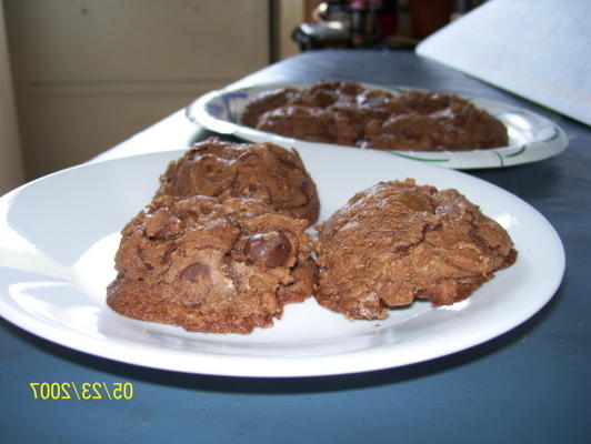 mordidas do biscoito do brownie