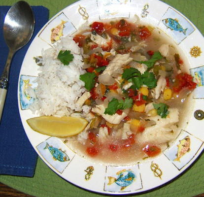 sopa de peixe quente e picante