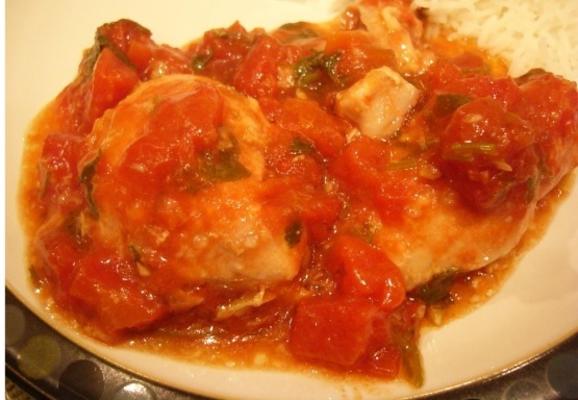 frango zesty tomate gengibre - fogão lento