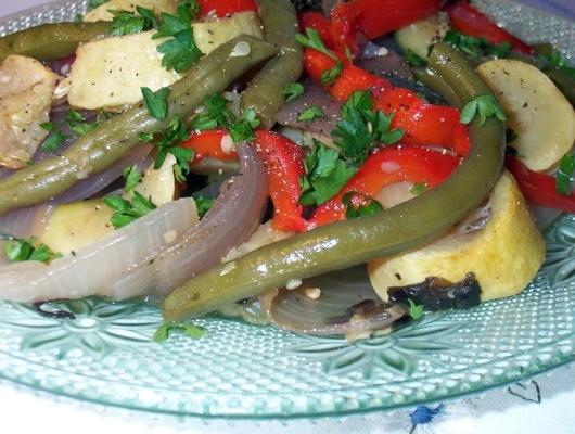 verduras assadas no verão