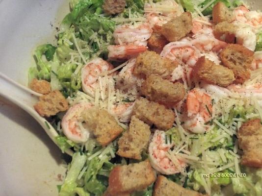 chiffonade salada de caesar com camarão ou caranguejo