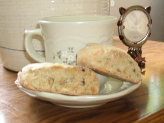 biscoito de cappuccino com baixo teor de gordura e avelã