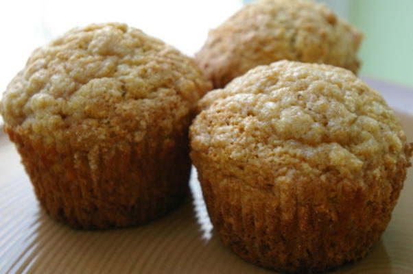 muffins de muffin de creme de leite streusel