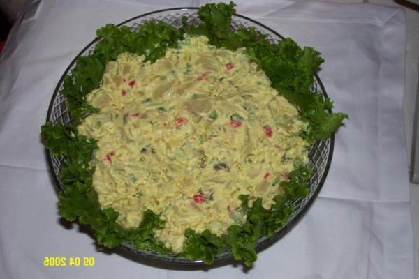 salada de batata de cafeteria de luby