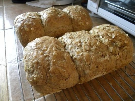 farinha de aveia pão de trigo integral
