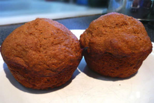 muffins de compota de maçã com néctar de agave