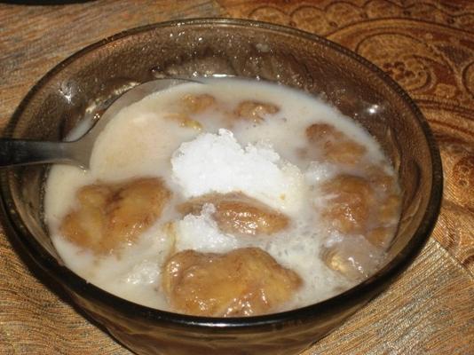 receita vietnamese doce das bananas stewed