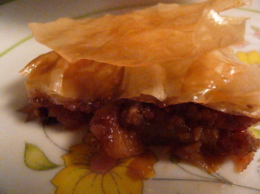 baklava de strudel de maçã