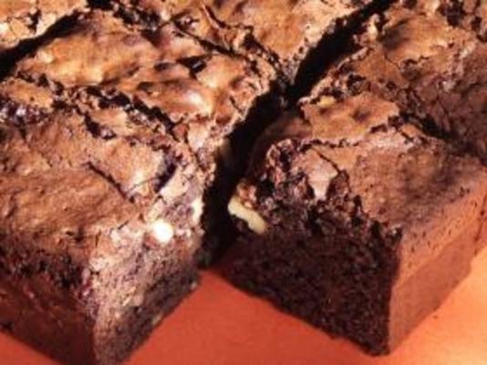 brownies de noz de chocolate