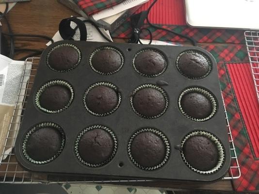 muffins de chocolate sem leite