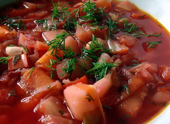 sopa de borsch vegetariano