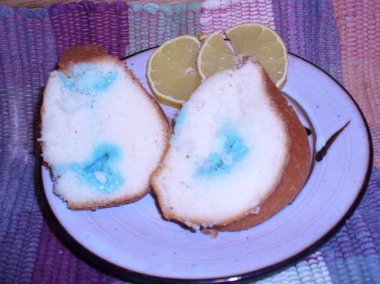 holland bols bolo de pudim de chocolate branco azul