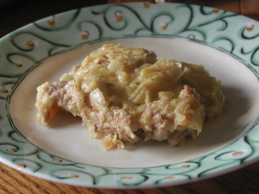 o atum de elouises 'casserole- sem macarrão