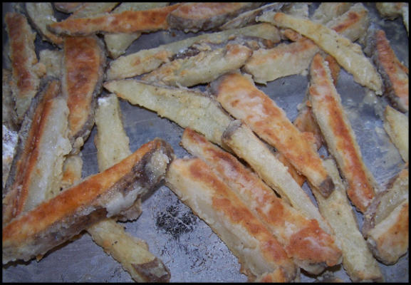 Taters com baixo teor de gordura (batatas fritas empanadas)