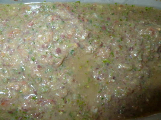 feijão preto e poblano dip