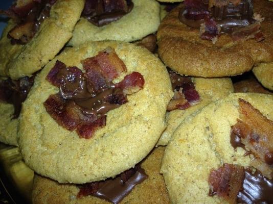 manteiga de amendoim chocolate bacon cookies