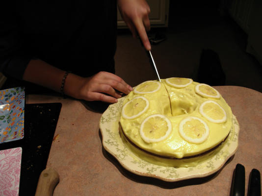 bolo de chiffon de limão celestial