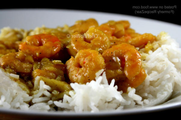 goa jingha curry também conhecido como goan camarão curry