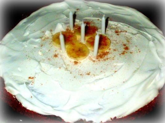 torta de creme de banana com baixo teor de gordura (luz para cozinhar)