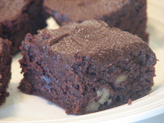 brownies fudgy - menor gordura