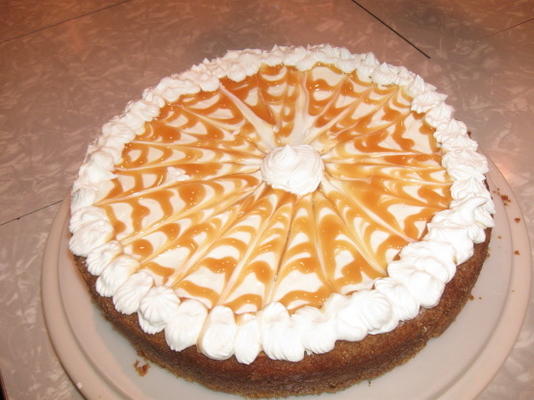 Cheesecake rodado de abóbora e caramelo