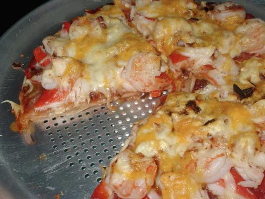 pizza de frutos do mar de crosta fina sudoeste x-tra