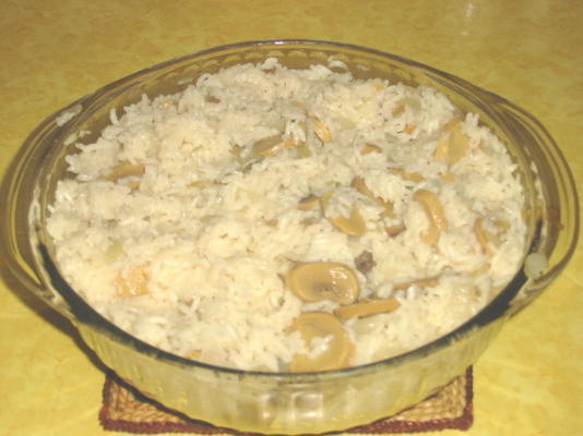 arroz de frango com cogumelos
