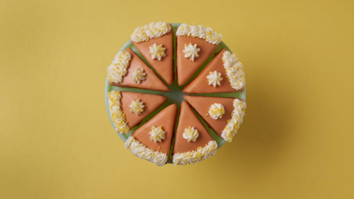 torta de abóbora petit fours