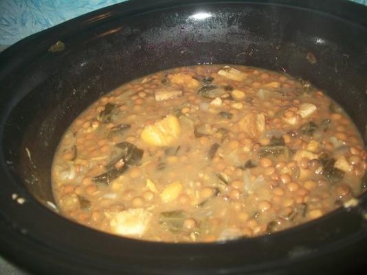 sopa de batata doce de lentilha incrível