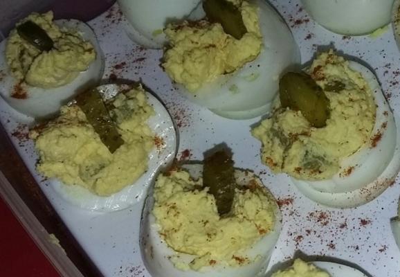 dilly dilly deviled eggs