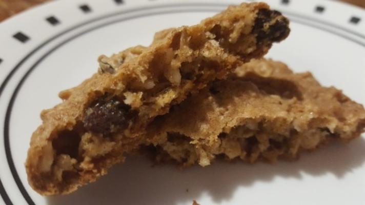 biscoitos de aveia chewy da avó gusky (sem glúten)