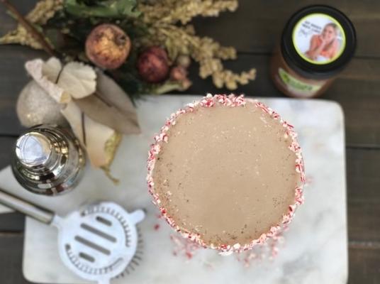 merry chocolate peppermint martini
