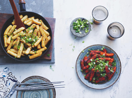 Bolinhos de arroz crocantes (ki-rum ddeokbokki)