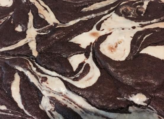 brownies de cream cheese a partir do zero