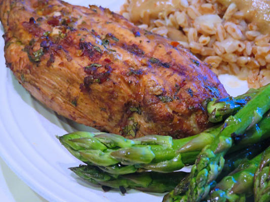 observadores de peso grelhado frango cal de gengibre