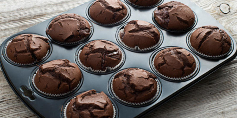 muffins de brownie sem farinha