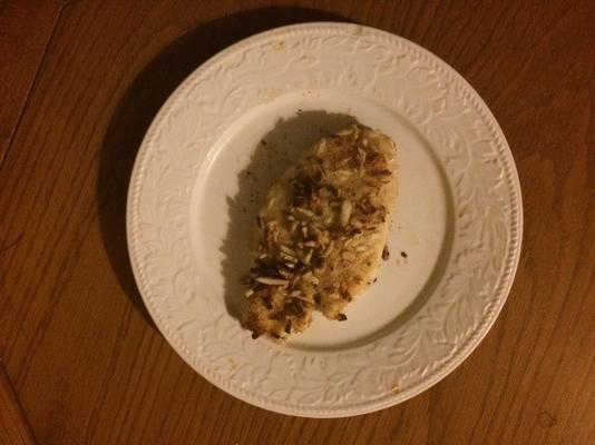 amêndoa crusted laranja roughy