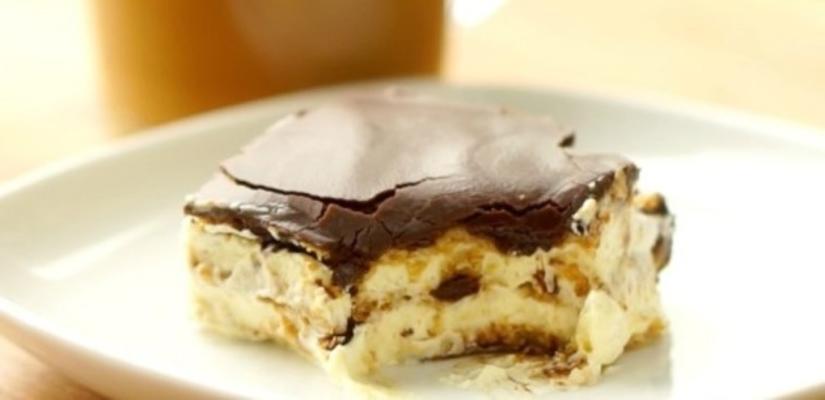 não cozer bolo eclair