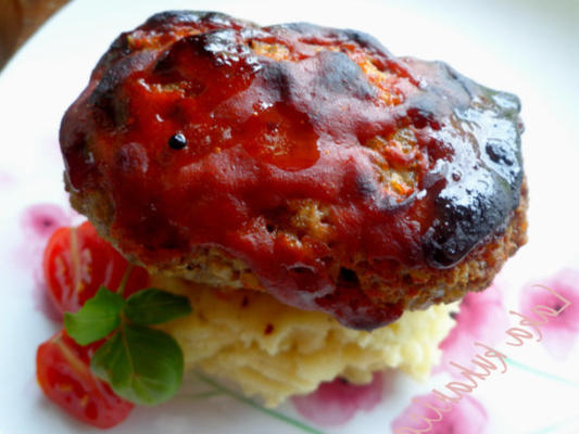 mini bolo de carne vitrificada