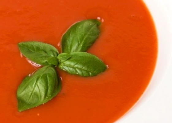 sopa de tomate quase instantânea