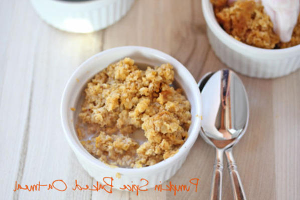 pumpkin pumpkin cozido aveia {com variação livre de glúten!}