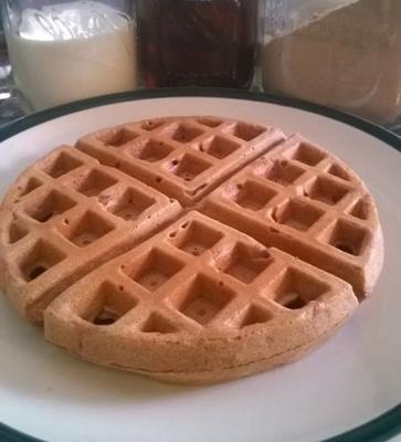 waffles de teff frutado de linho