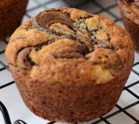 muffins de banana nutella-redemoinho
