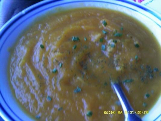 sopa de pêra de abóbora