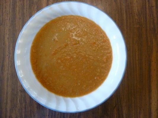 sopa de feijão de cenoura