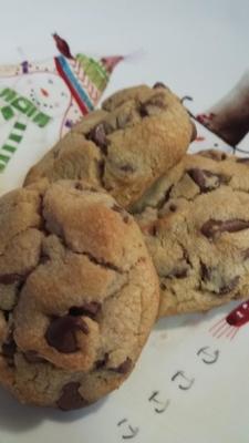 biscoitos de chocolate doces de manteiga de amendoim