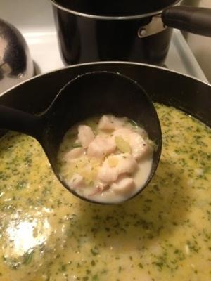 peixe e sopa de batata